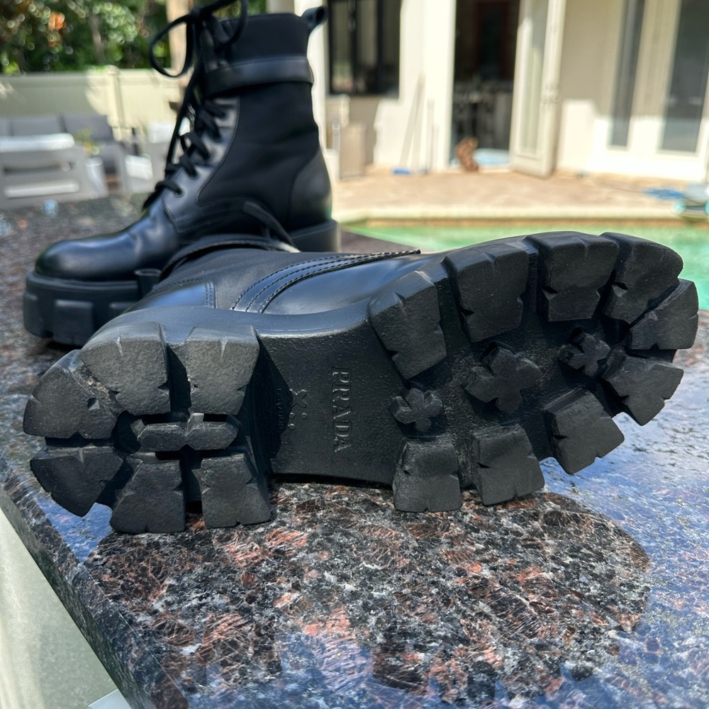 Prada Black Combat Boots - Picture 6 of 13